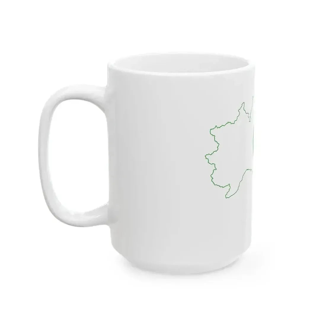 Flag map of Padania (Italy) White Coffee Mug - Go Mug Yourself