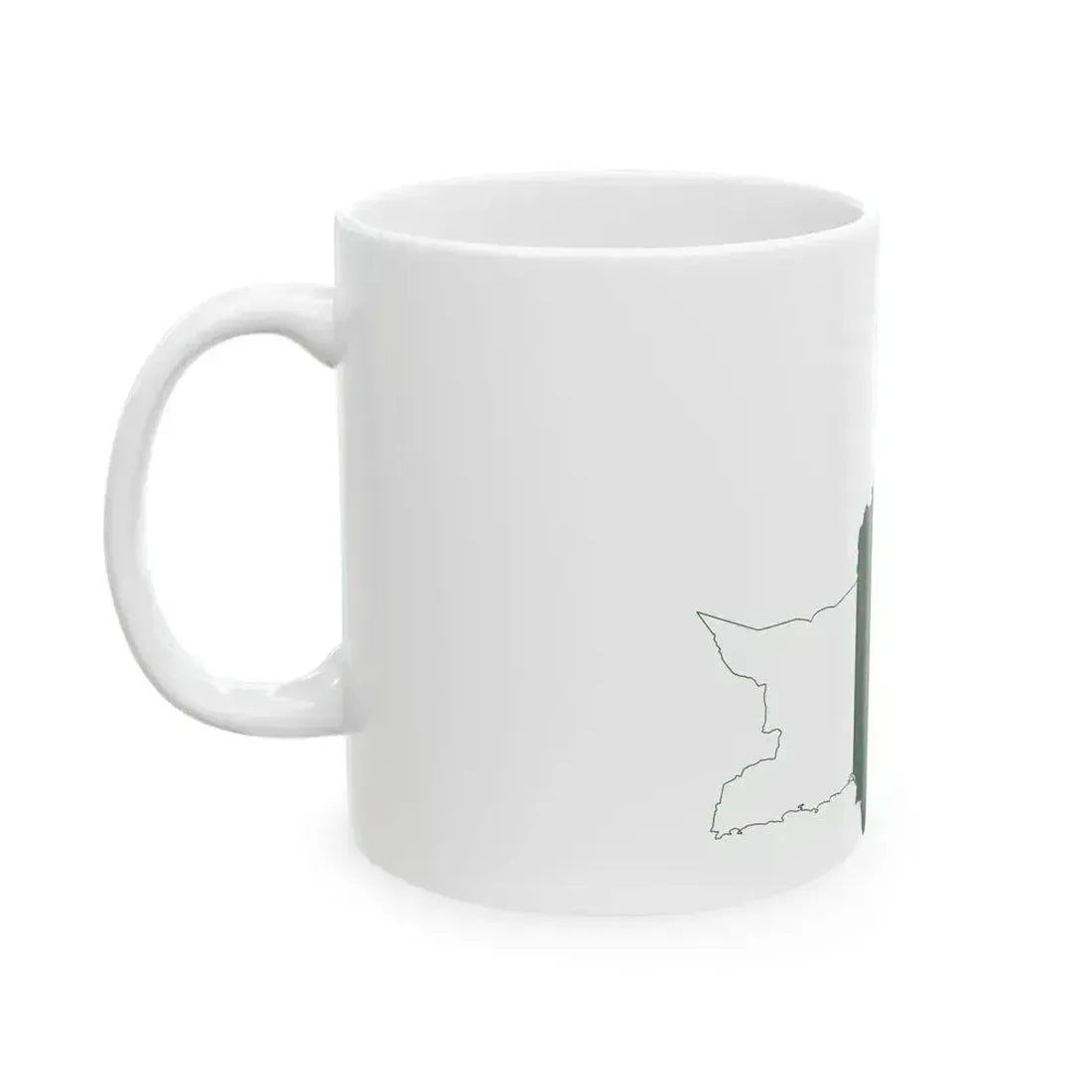 Flag map of Pakistan (Pakistan) White Coffee Mug - Go Mug Yourself