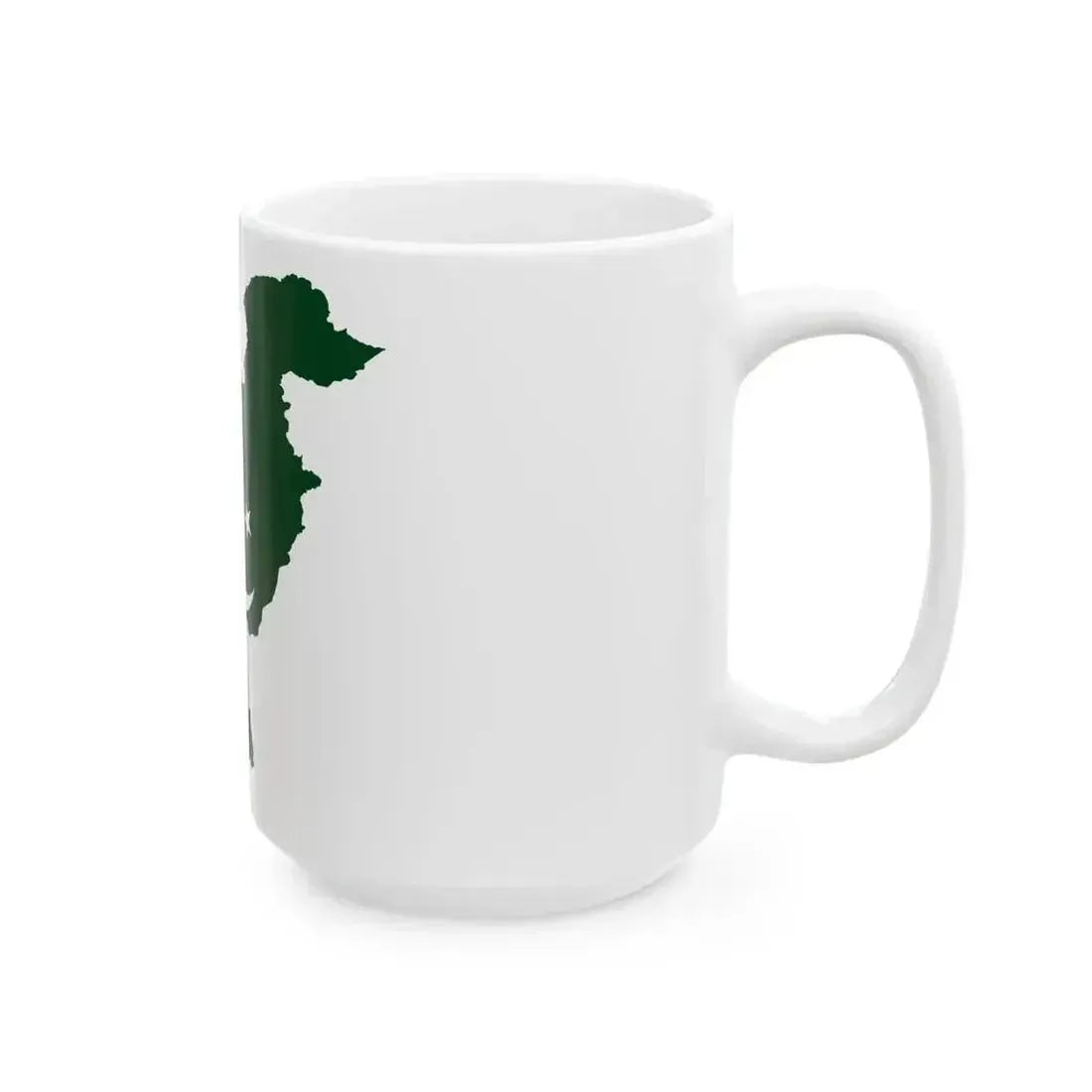 Flag map of Pakistan (Pakistan) White Coffee Mug - Go Mug Yourself