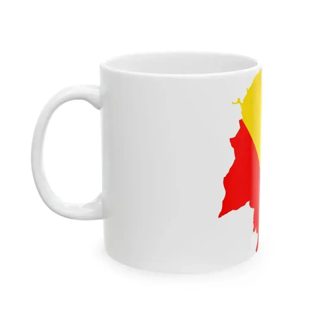 Flag map of Palermo (Italy) White Coffee Mug - Go Mug Yourself