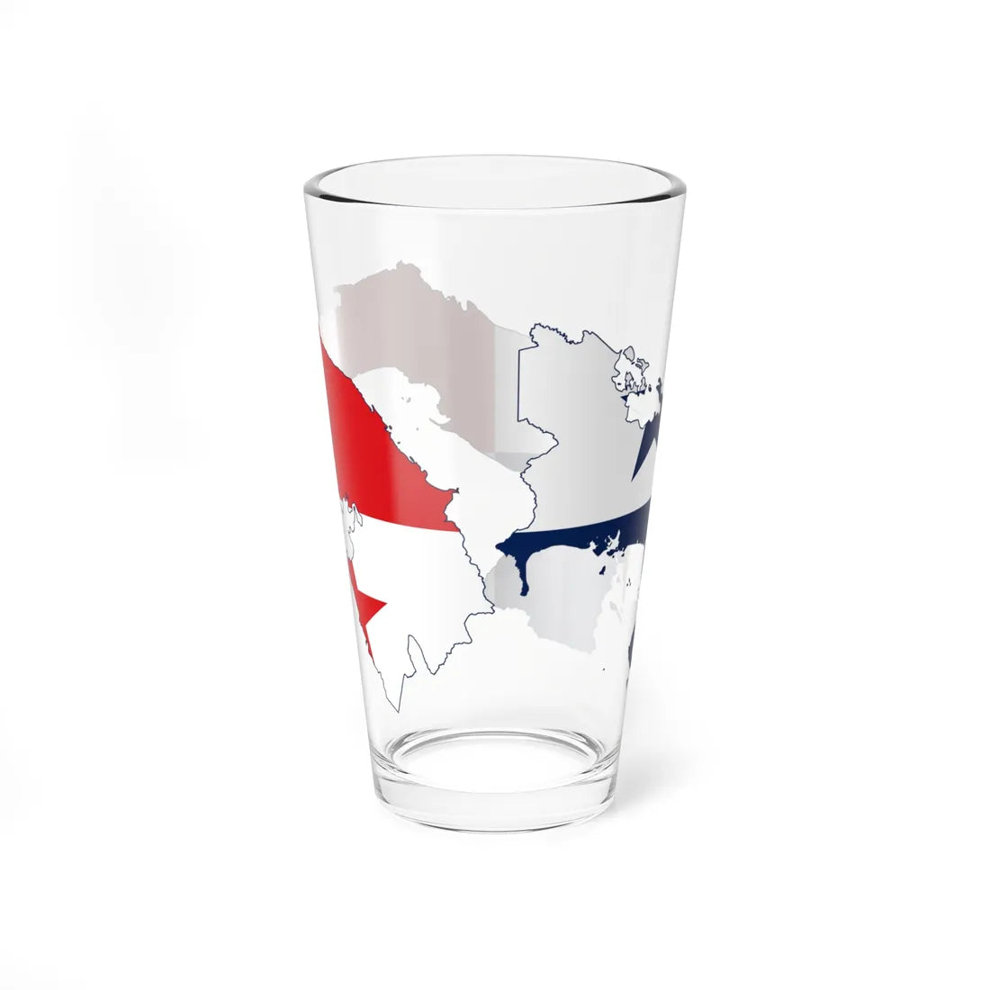 Flag-map of Panama (Panama) Pint Glass 16oz - Go Mug Yourself