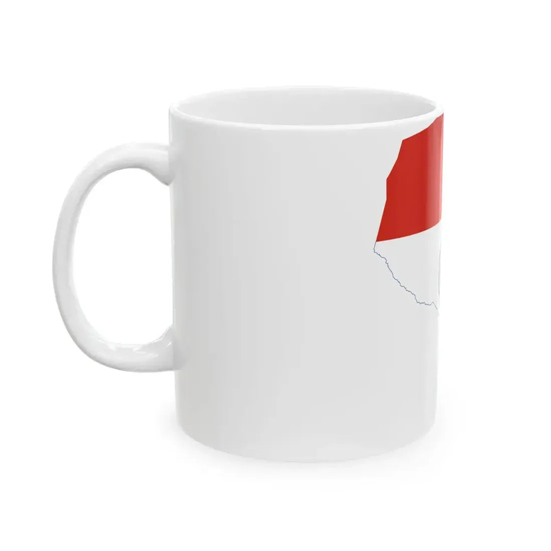 Flag-map of Paraguay (Paraguay) White Coffee Mug - Go Mug Yourself