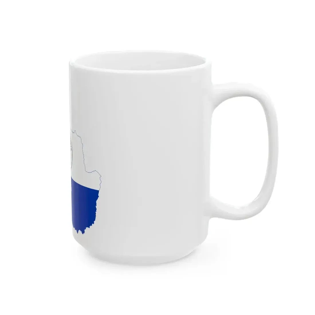Flag-map of Paraguay reverse (Paraguay) White Coffee Mug - Go Mug Yourself
