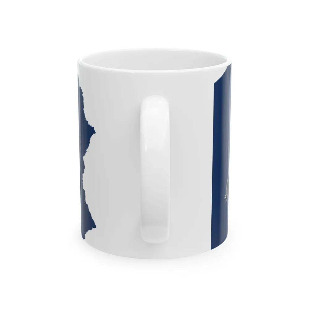 Flag-map of Pennsylvania (United States) White Coffee Mug - Go Mug Yourself