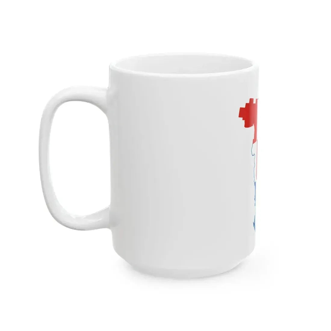 Flag-map of Perm Krai (Russia) White Coffee Mug - Go Mug Yourself