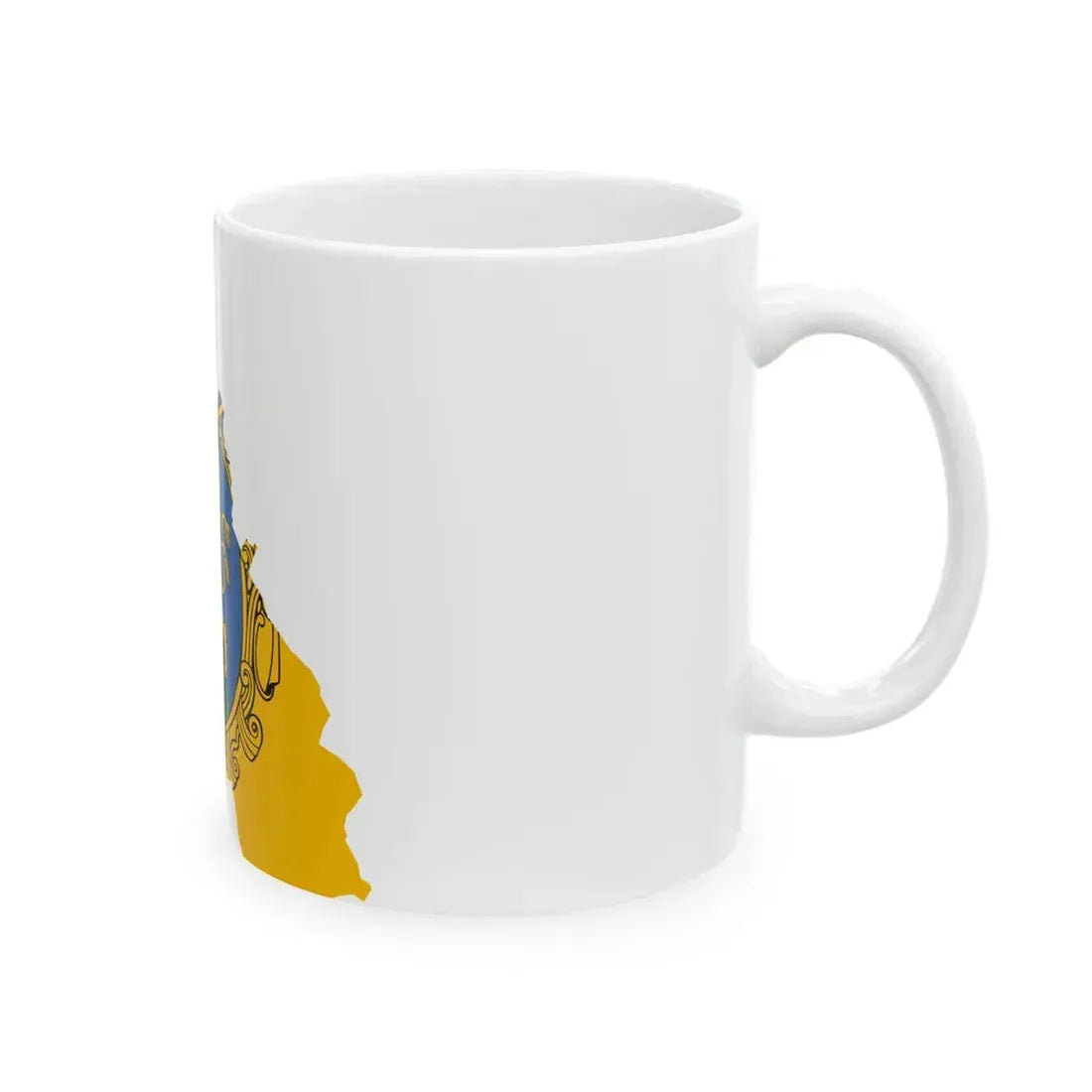 Flag-map of Pest County (Hungary) White Coffee Mug - Go Mug Yourself
