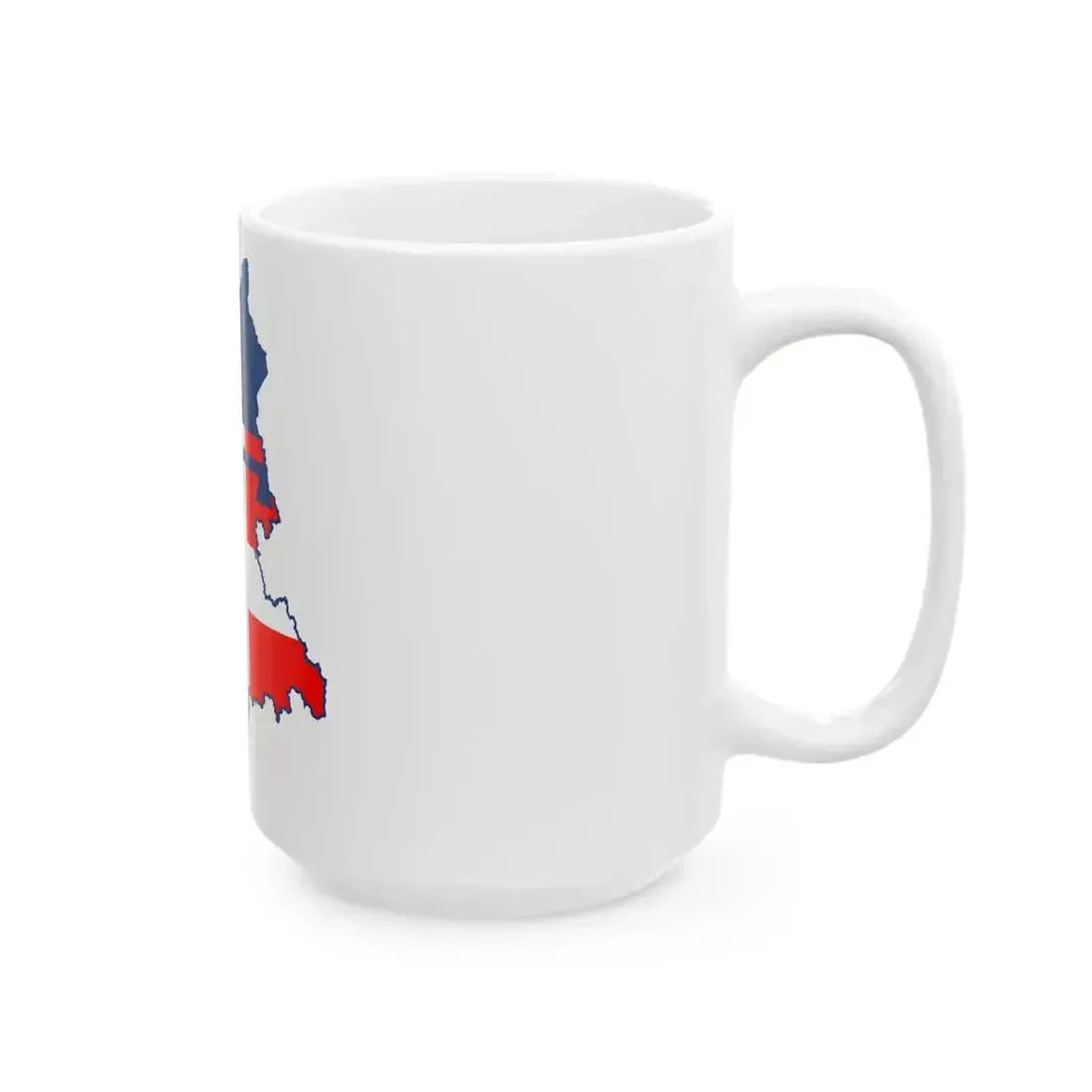 Flag map of Piedmont (Italy) White Coffee Mug - Go Mug Yourself