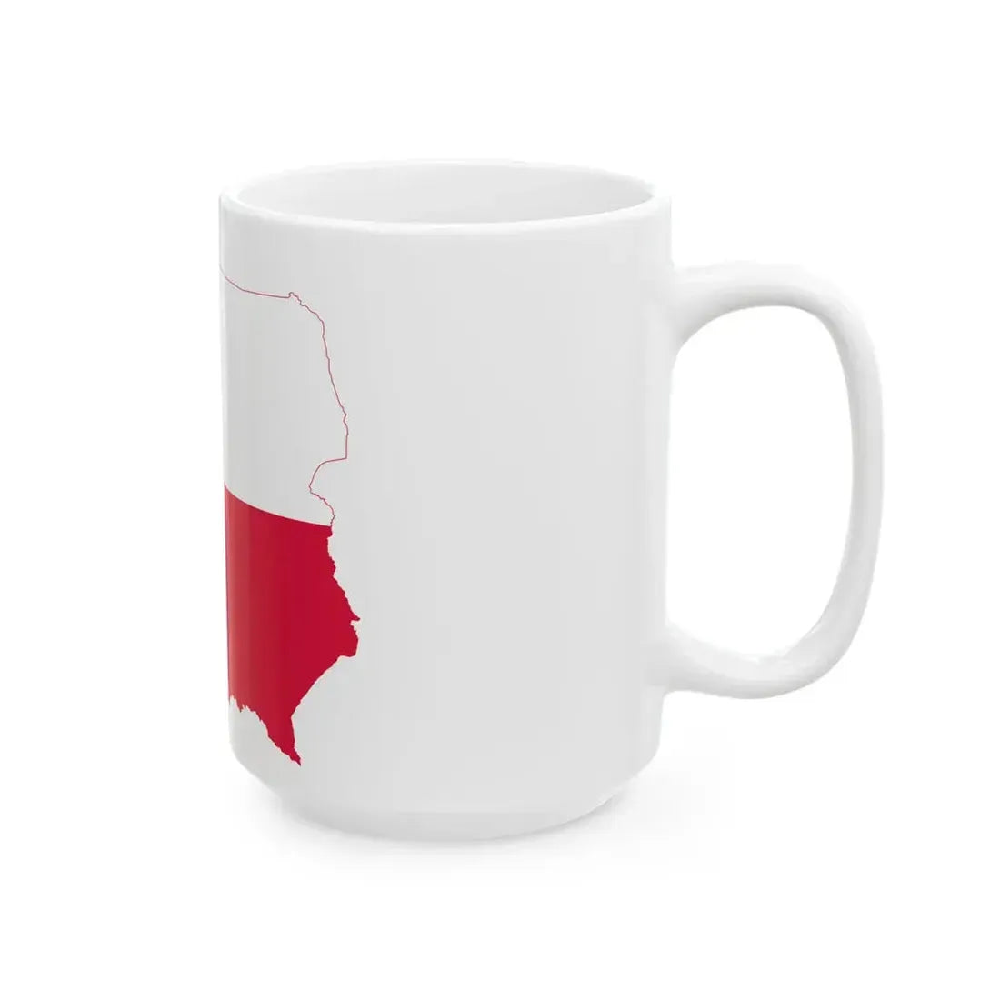 Flag-map of Poland (Poland) White Coffee Mug - Go Mug Yourself