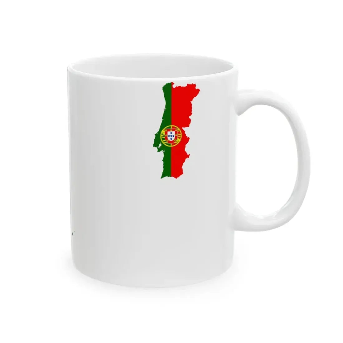 Flag-map of Portugal Azores Madeira (Portugal) White Coffee Mug - Go Mug Yourself