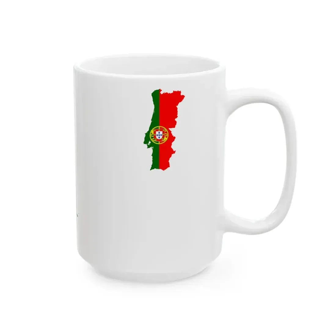 Flag-map of Portugal Azores Madeira (Portugal) White Coffee Mug - Go Mug Yourself