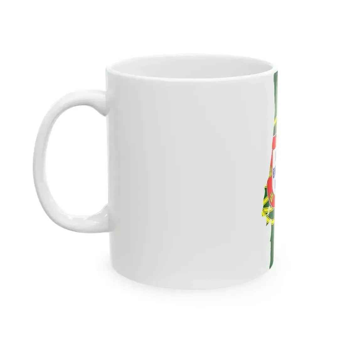 Flag map of Portugal (Portugal) White Coffee Mug - Go Mug Yourself