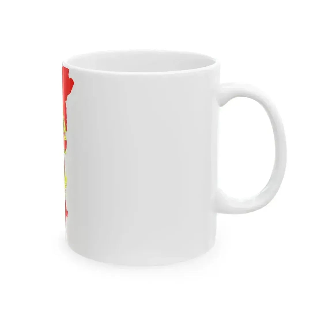 Flag map of Portugal (Portugal) White Coffee Mug - Go Mug Yourself