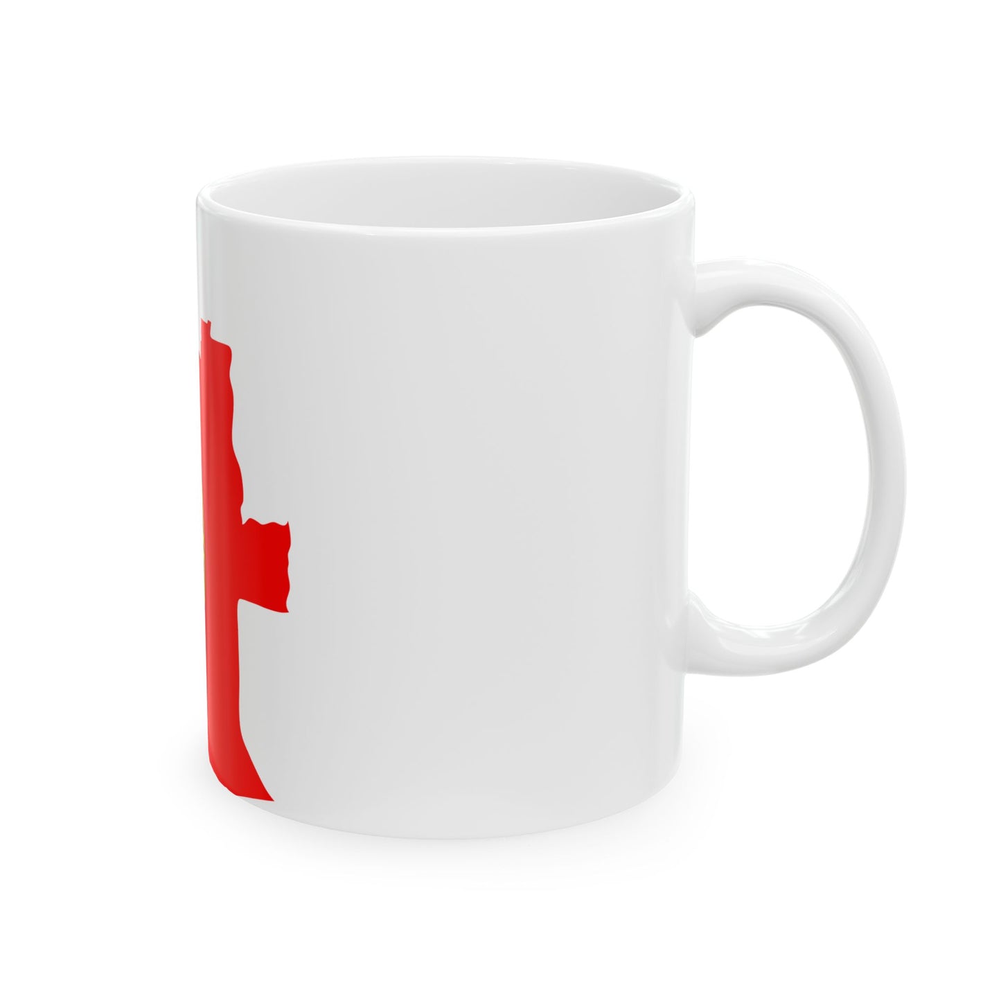 Flag map of Portuguese Angola 1910-1975 (Angola) White Coffee Mug-Go Mug Yourself