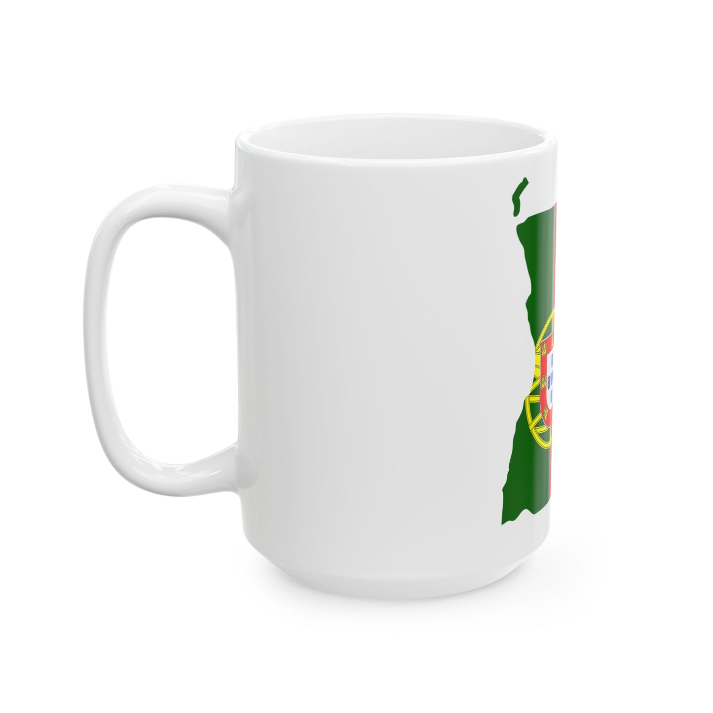 Flag map of Portuguese Angola 1910-1975 (Angola) White Coffee Mug-Go Mug Yourself