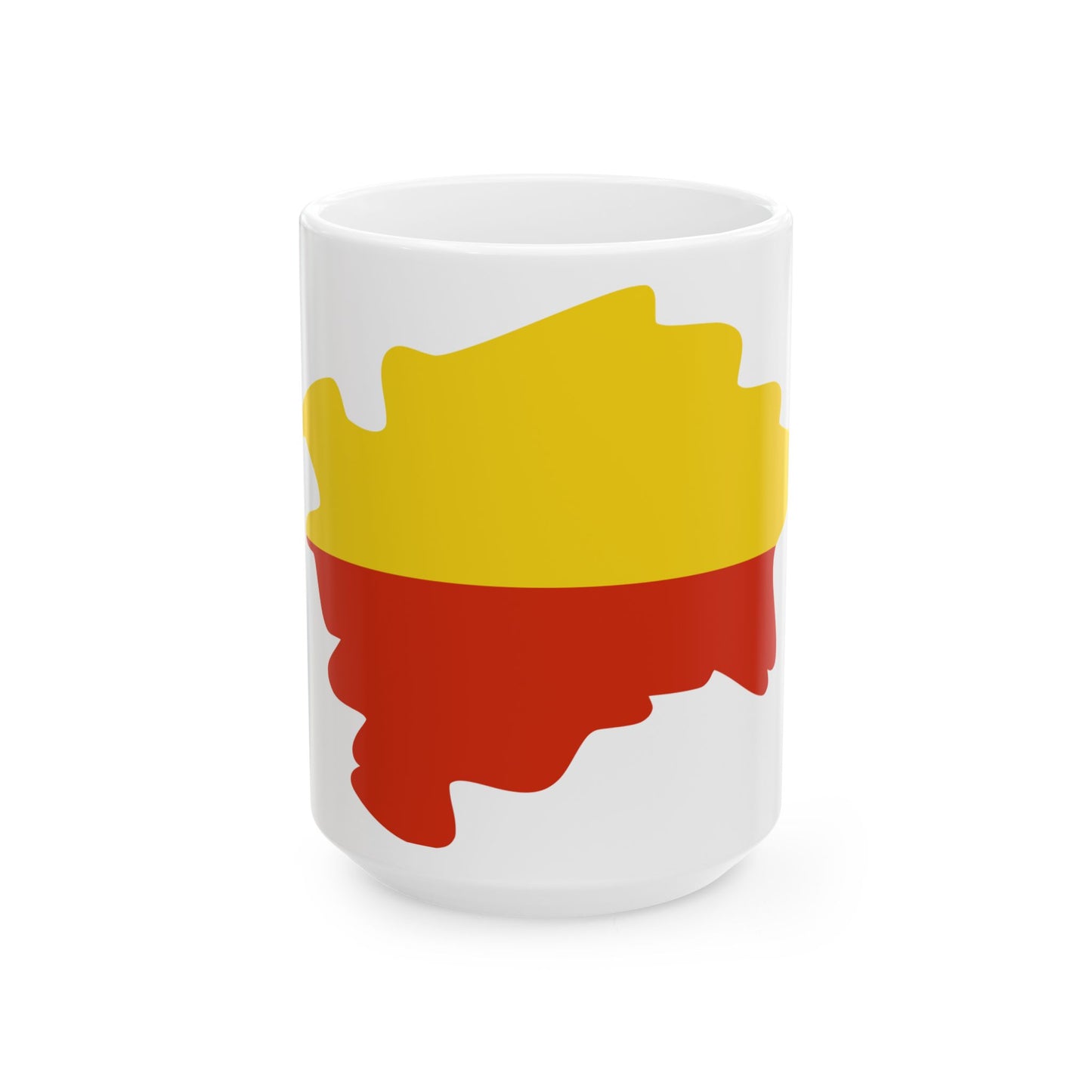 Flag-map of Prague (Czech Republic) White Coffee Mug-15oz-Go Mug Yourself
