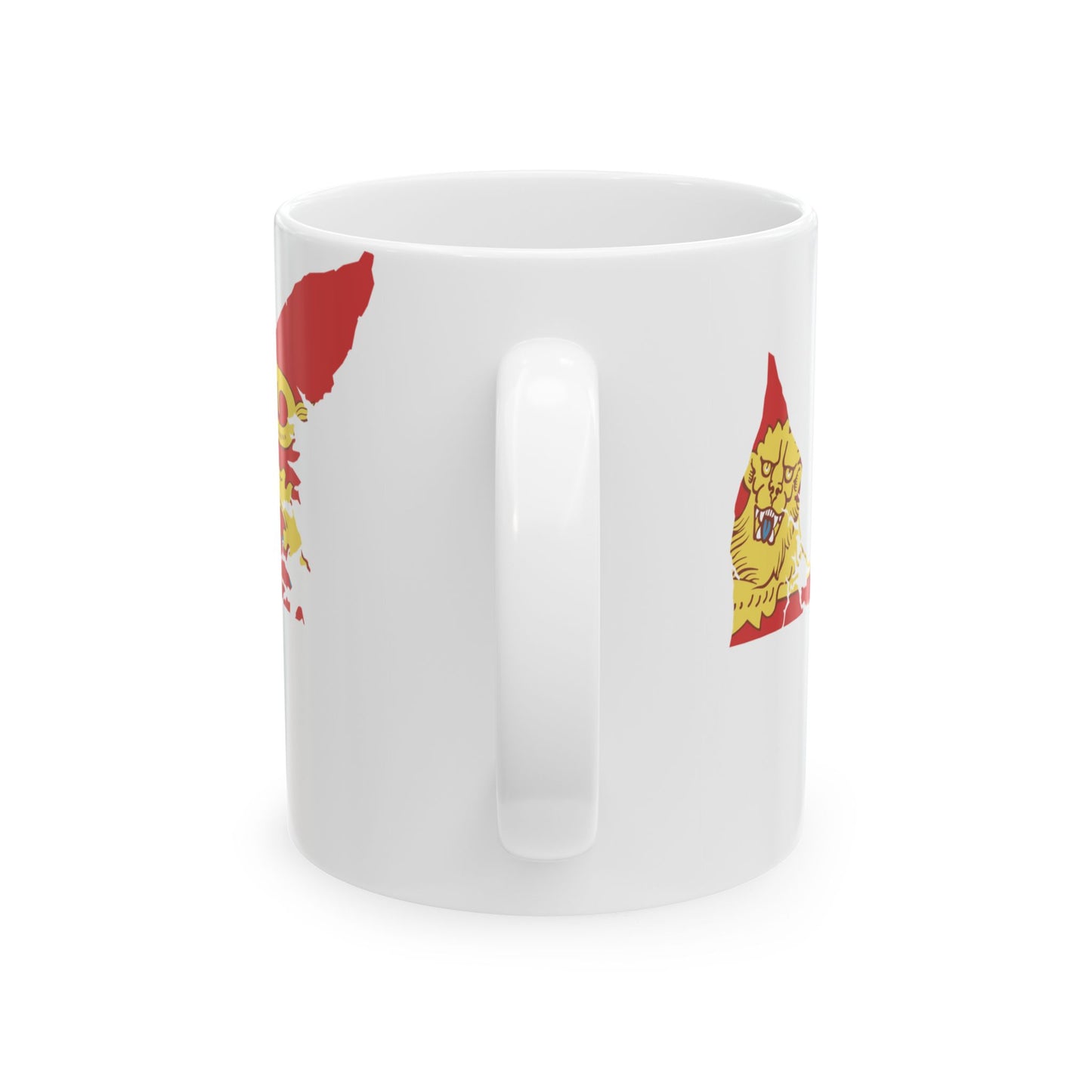 Flag-map of Prince Edward Island (Canada) White Coffee Mug-Go Mug Yourself