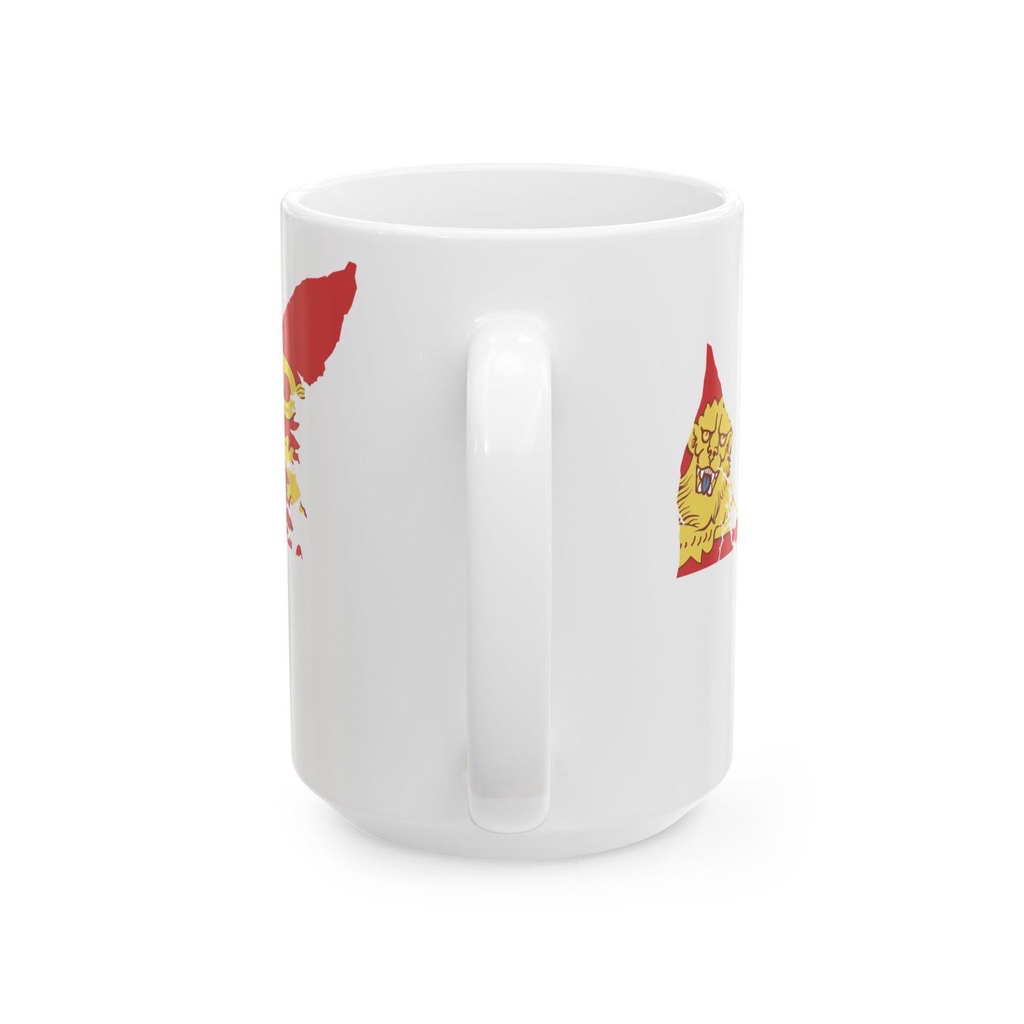 Flag-map of Prince Edward Island (Canada) White Coffee Mug-Go Mug Yourself