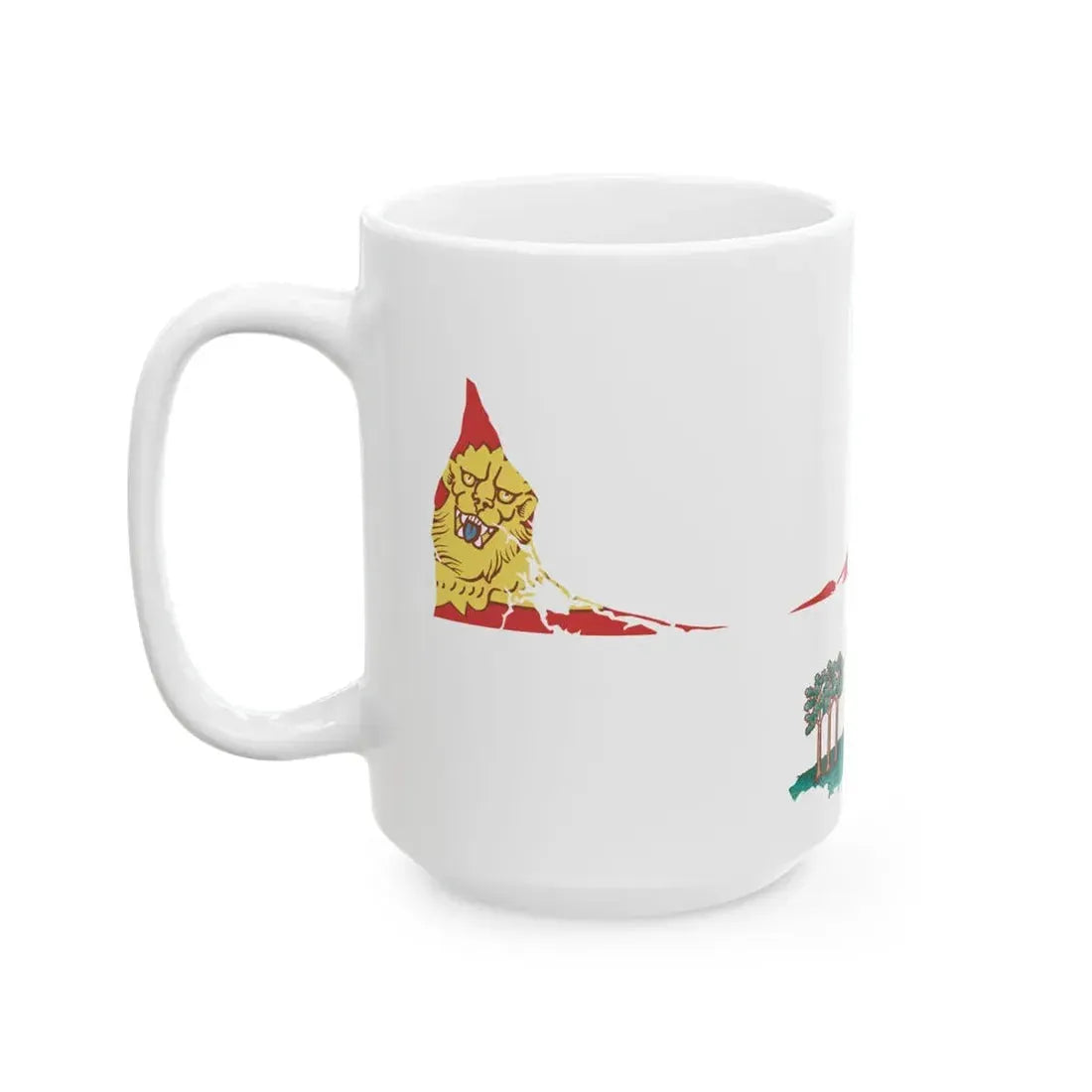 Flag-map of Prince Edward Island (Canada) White Coffee Mug - Go Mug Yourself