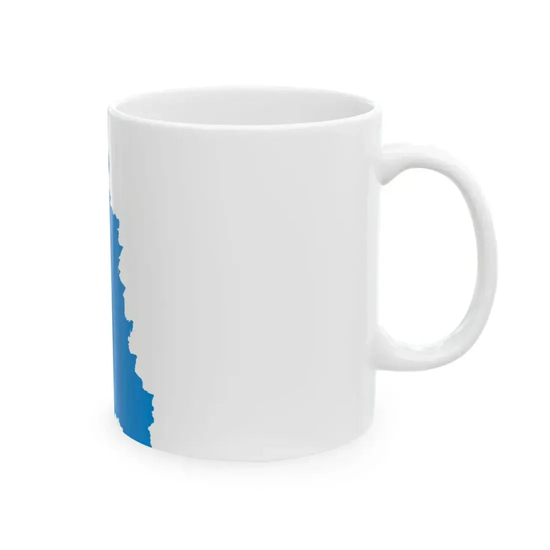Flag-map of Pskov Oblast (Russia) White Coffee Mug - Go Mug Yourself