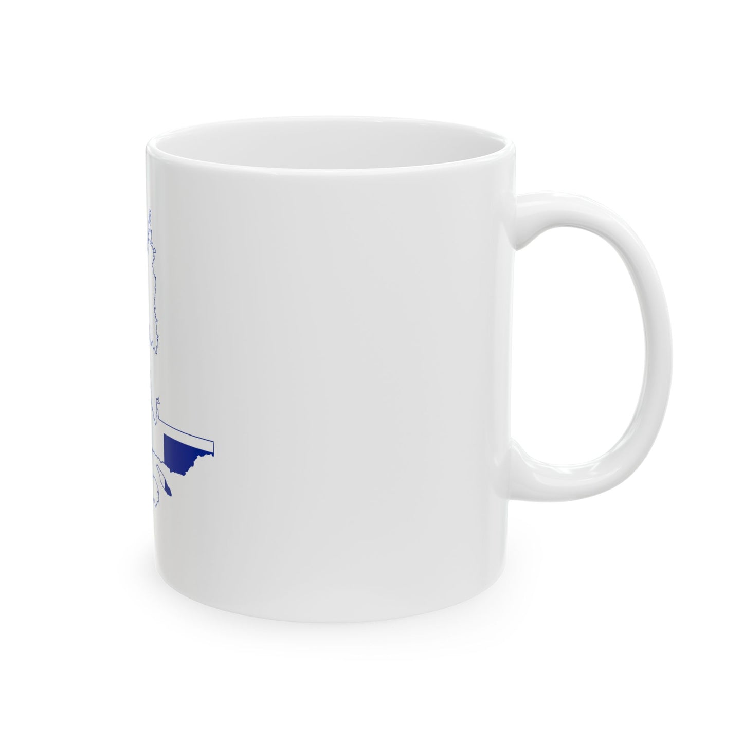 Flag-map of Quebec (Canada) White Coffee Mug-Go Mug Yourself