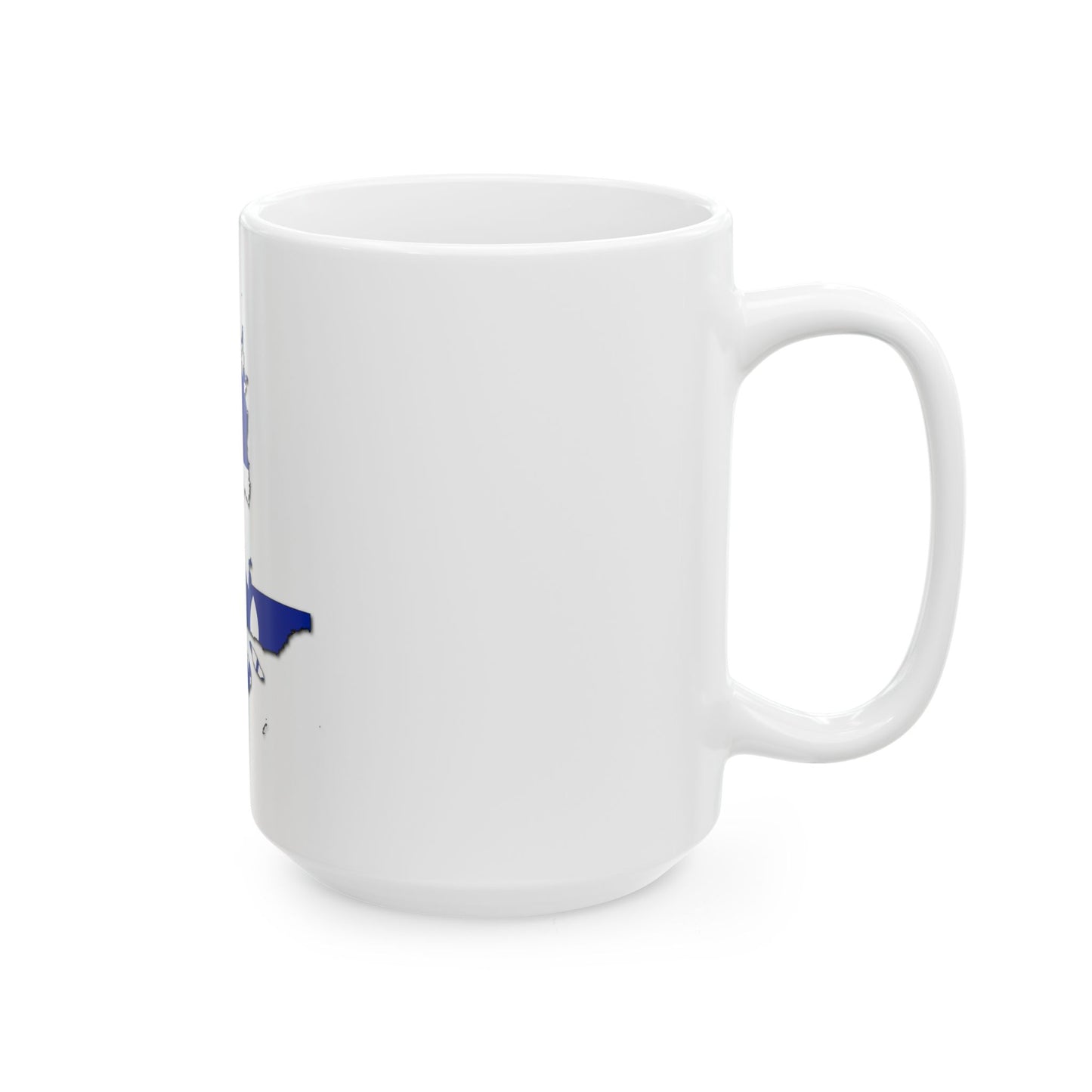 Flag-map of Quebec - original (Canada) White Coffee Mug-Go Mug Yourself