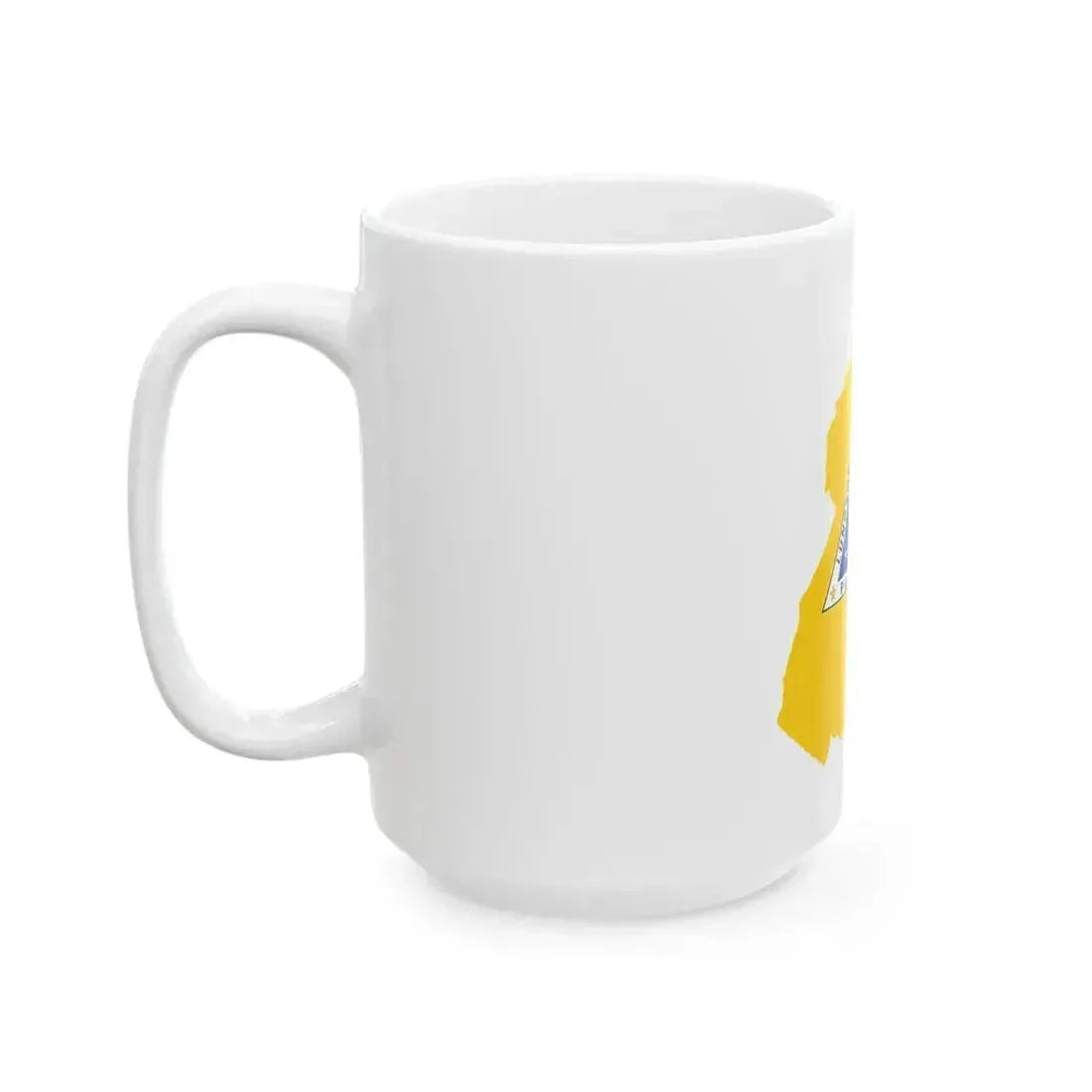 Flag map of Quezon City (Philippines) White Coffee Mug - Go Mug Yourself