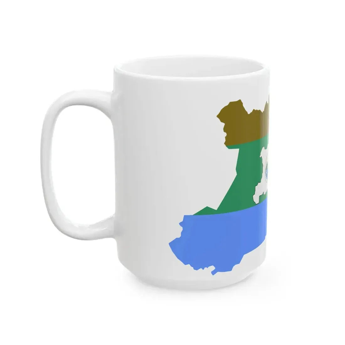 Flag-map of RAAN (Nicaragua) White Coffee Mug - Go Mug Yourself