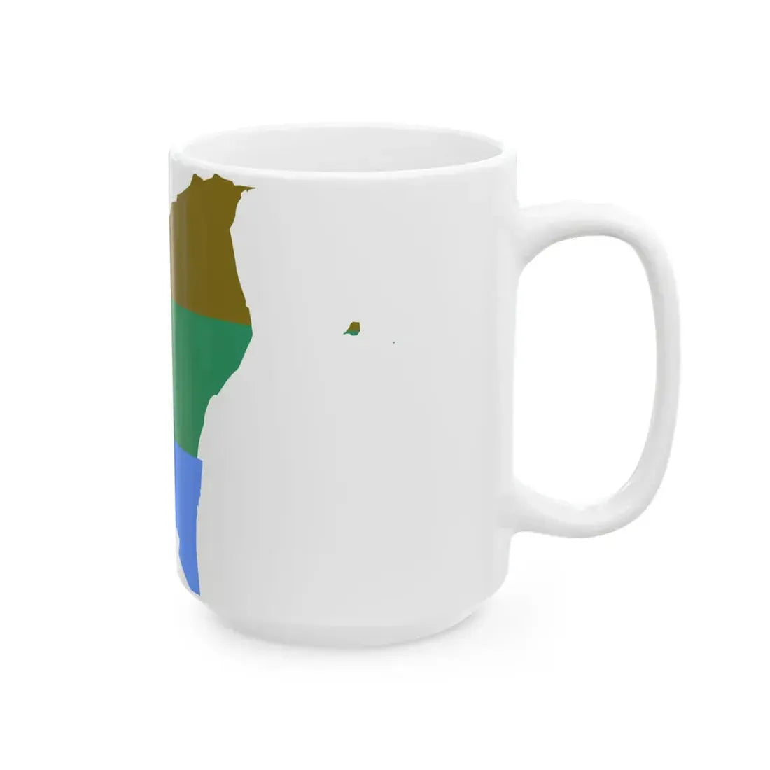 Flag-map of RAAN (Nicaragua) White Coffee Mug - Go Mug Yourself