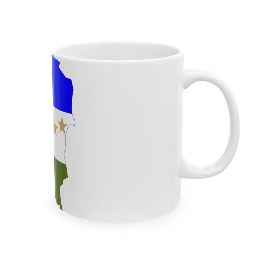 Flag-map of RAAS (Nicaragua) White Coffee Mug - Go Mug Yourself
