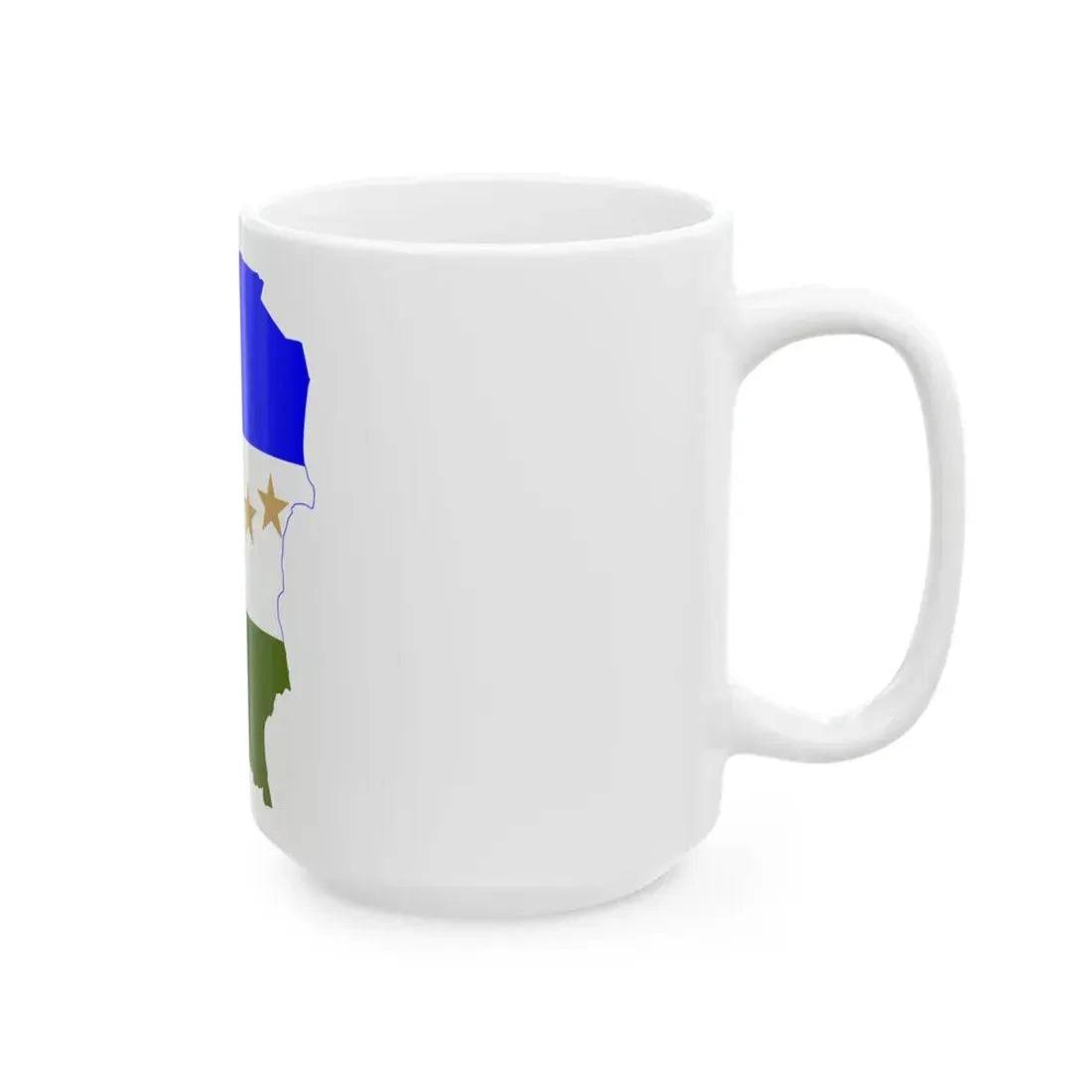 Flag-map of RAAS (Nicaragua) White Coffee Mug - Go Mug Yourself