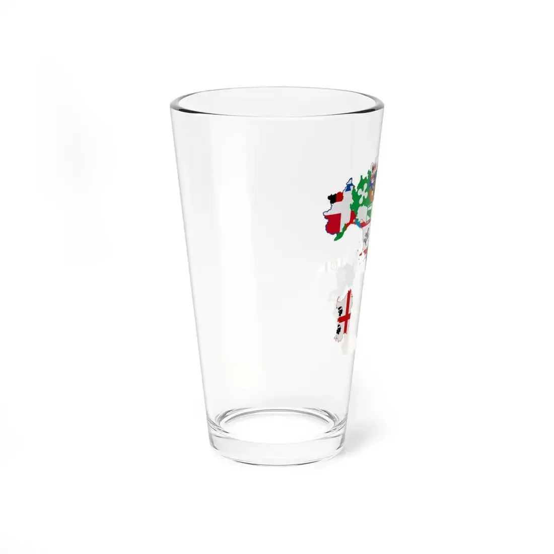 Flag map of Regions of Italy (Italy) Pint Glass 16oz - Go Mug Yourself