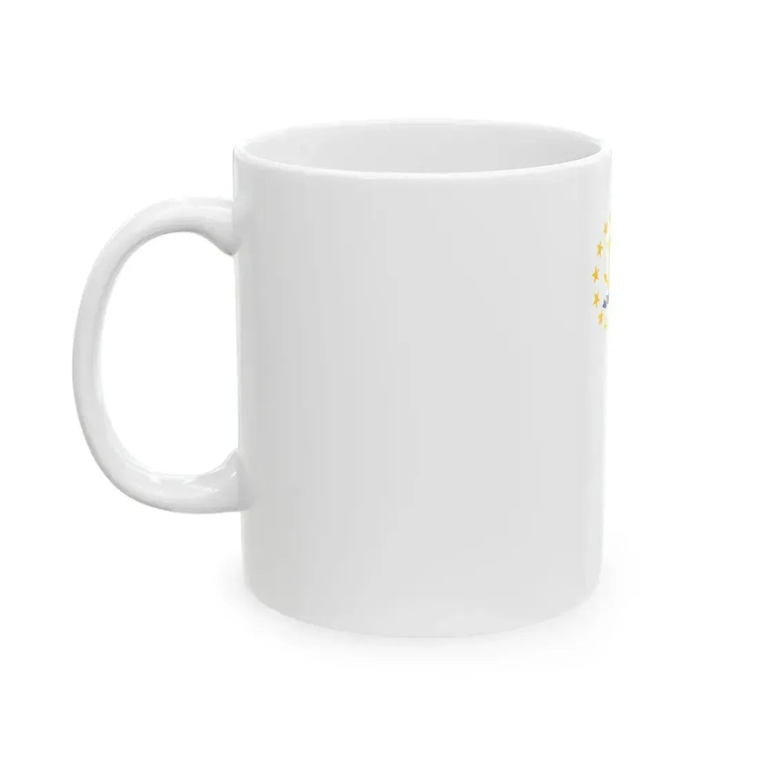 Flag-map of Rhode Island (United States) White Coffee Mug - Go Mug Yourself