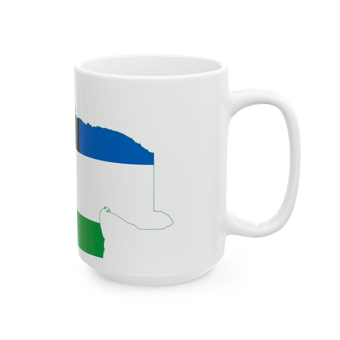 Flag-map of Rio Negro Province (Argentina) White Coffee Mug-Go Mug Yourself
