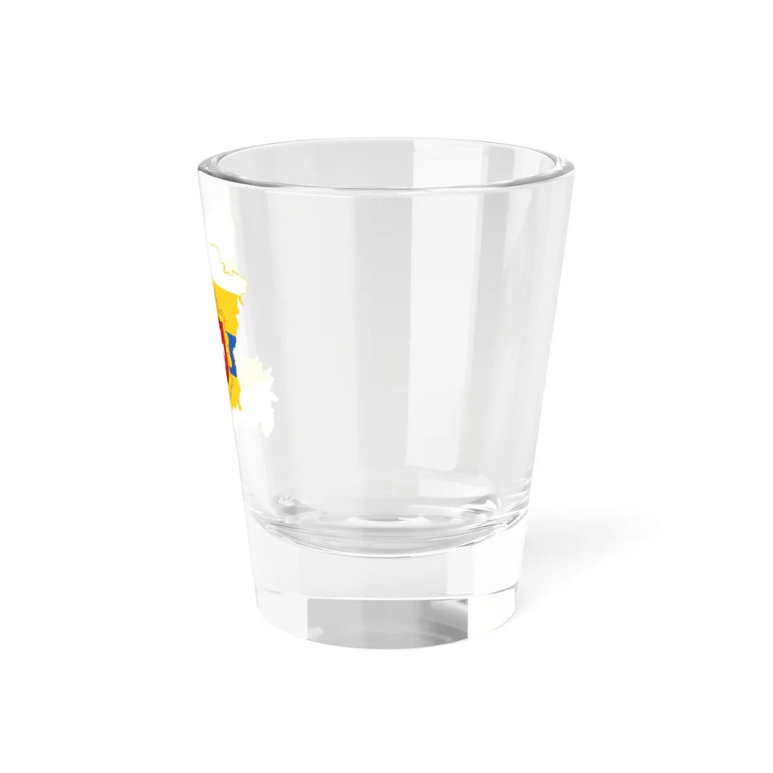 Flag-map of Rivne Oblast (Ukraine) Shot Glass 1.5oz - Go Mug Yourself