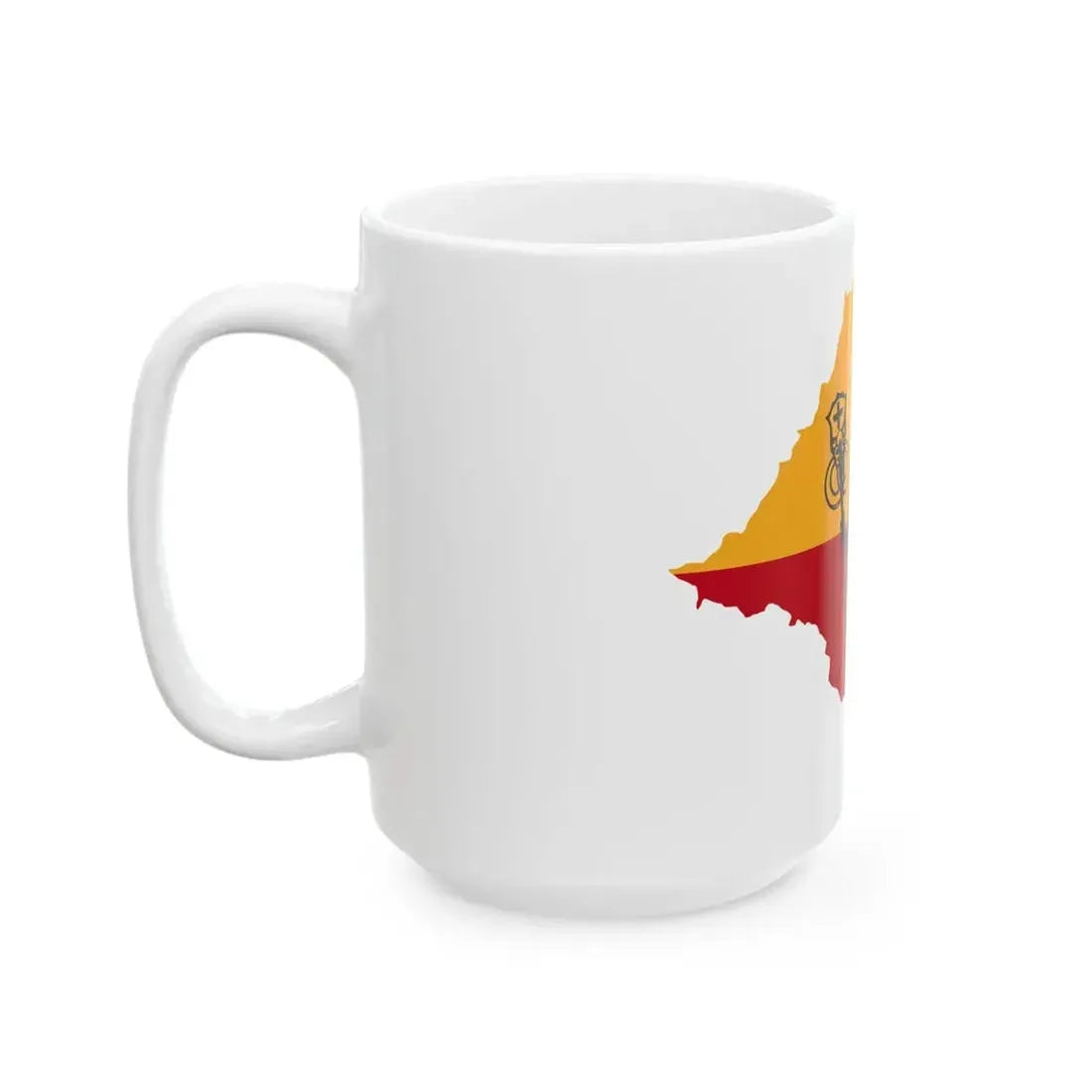 Flag map of Romagna (Italy) White Coffee Mug - Go Mug Yourself