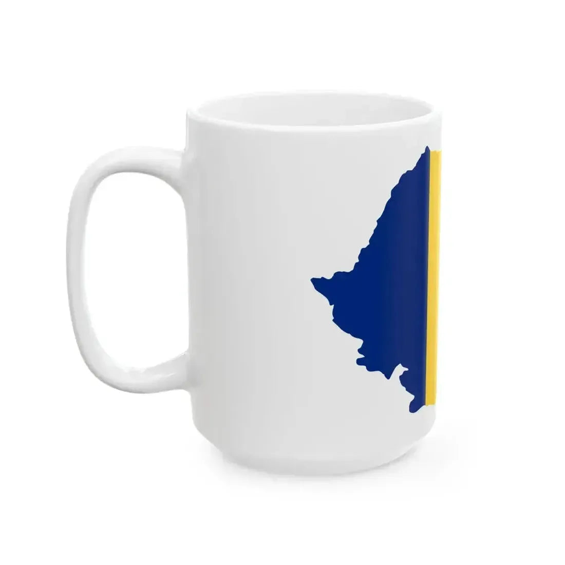 Flag map of Romania (Oman) White Coffee Mug - Go Mug Yourself