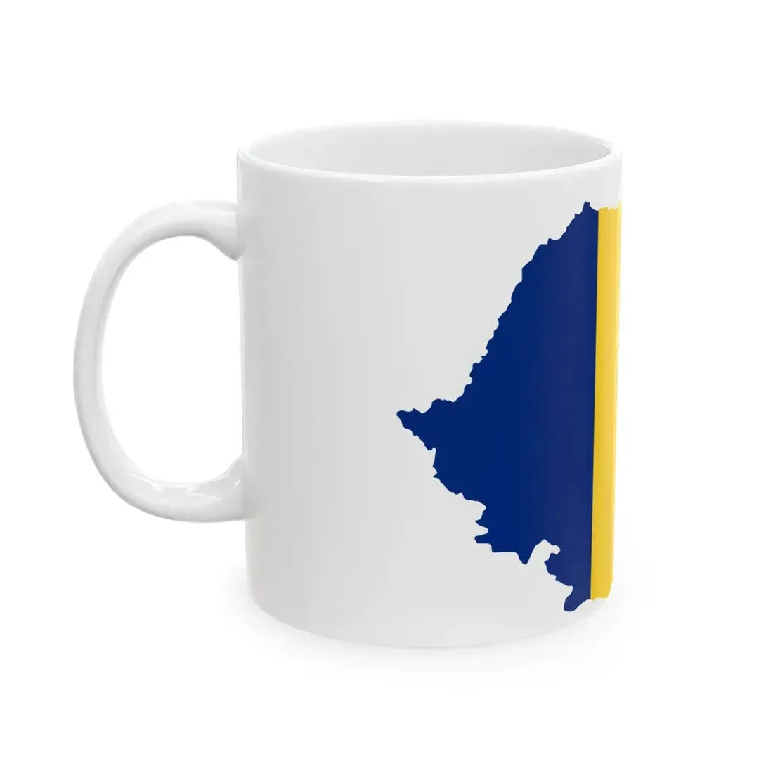 Flag-map of Romania with Moldova (Moldova) White Coffee Mug - Go Mug Yourself