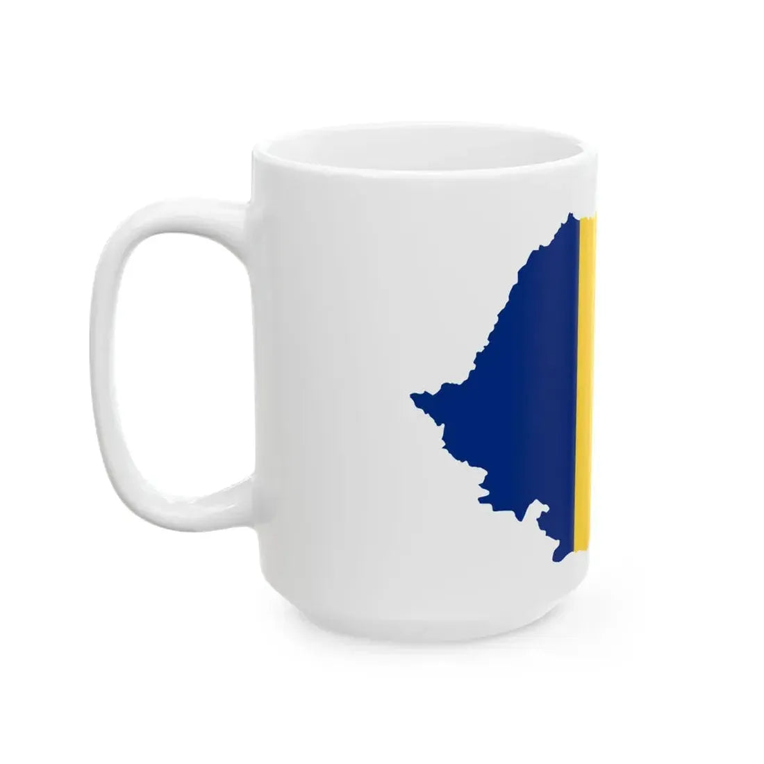 Flag-map of Romania with Moldova (Moldova) White Coffee Mug - Go Mug Yourself