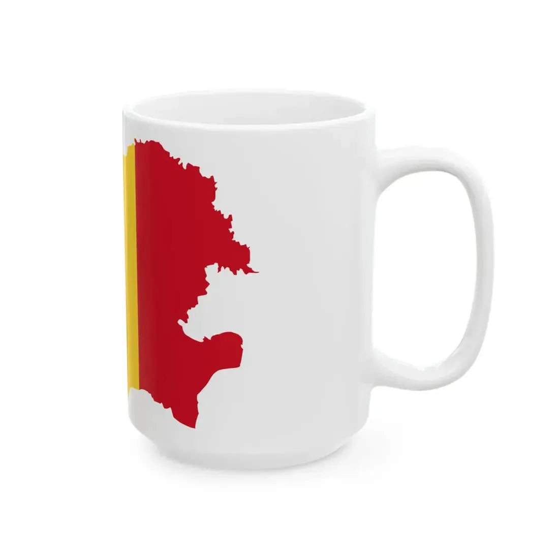 Flag-map of Romania with Moldova (Moldova) White Coffee Mug - Go Mug Yourself