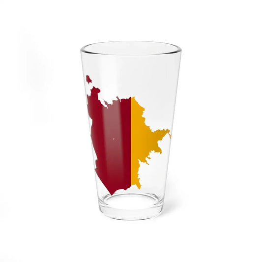 Flag-map of Rome (Italy) Pint Glass 16oz 16oz - Go Mug Yourself