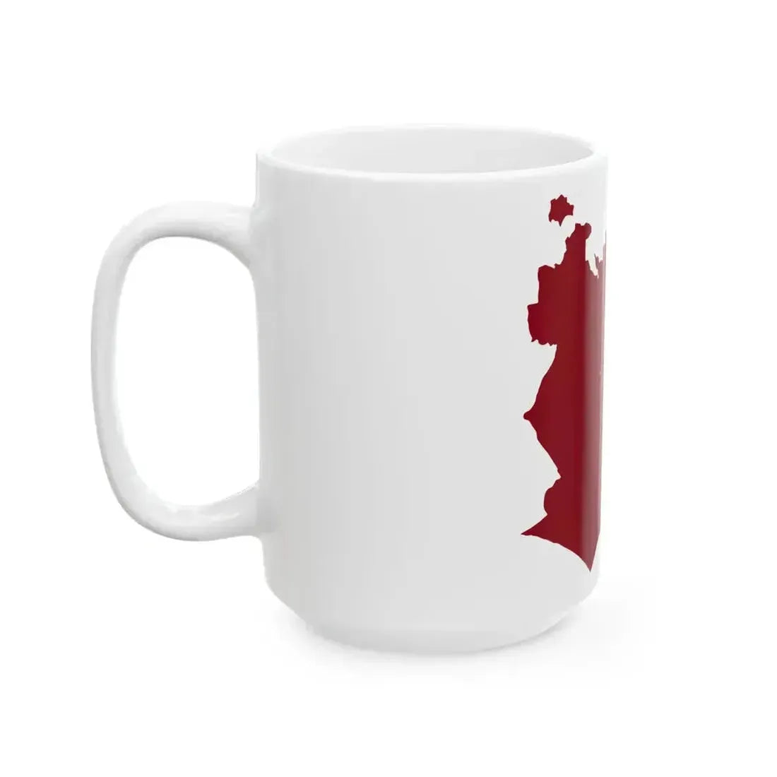 Flag map of Rome with Lesser Arms (Italy) White Coffee Mug - Go Mug Yourself