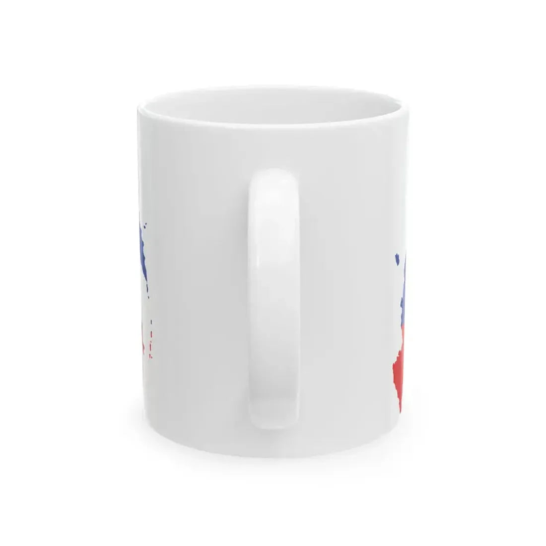 Flag-map of Russia (Russia) White Coffee Mug - Go Mug Yourself