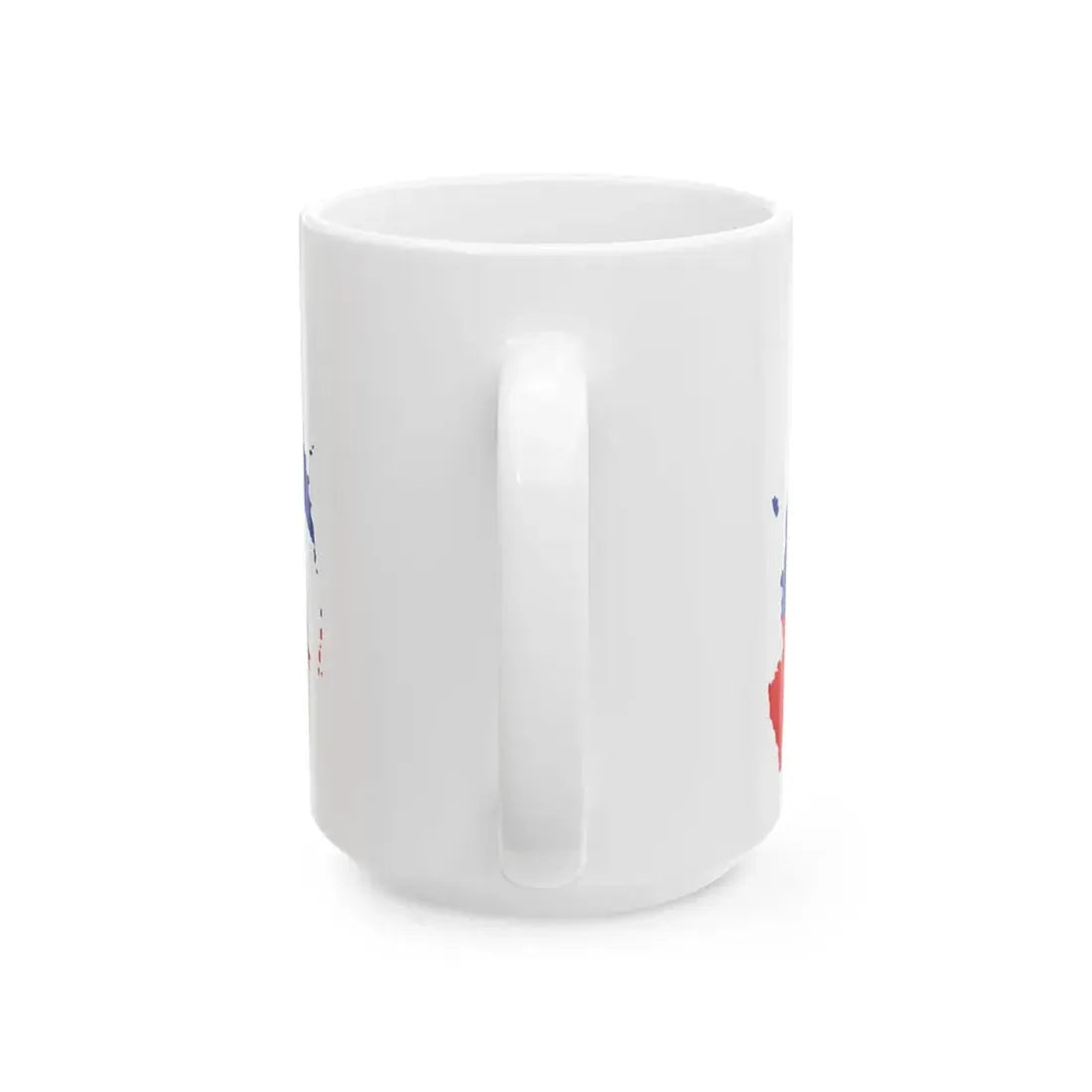 Flag-map of Russia (Russia) White Coffee Mug - Go Mug Yourself