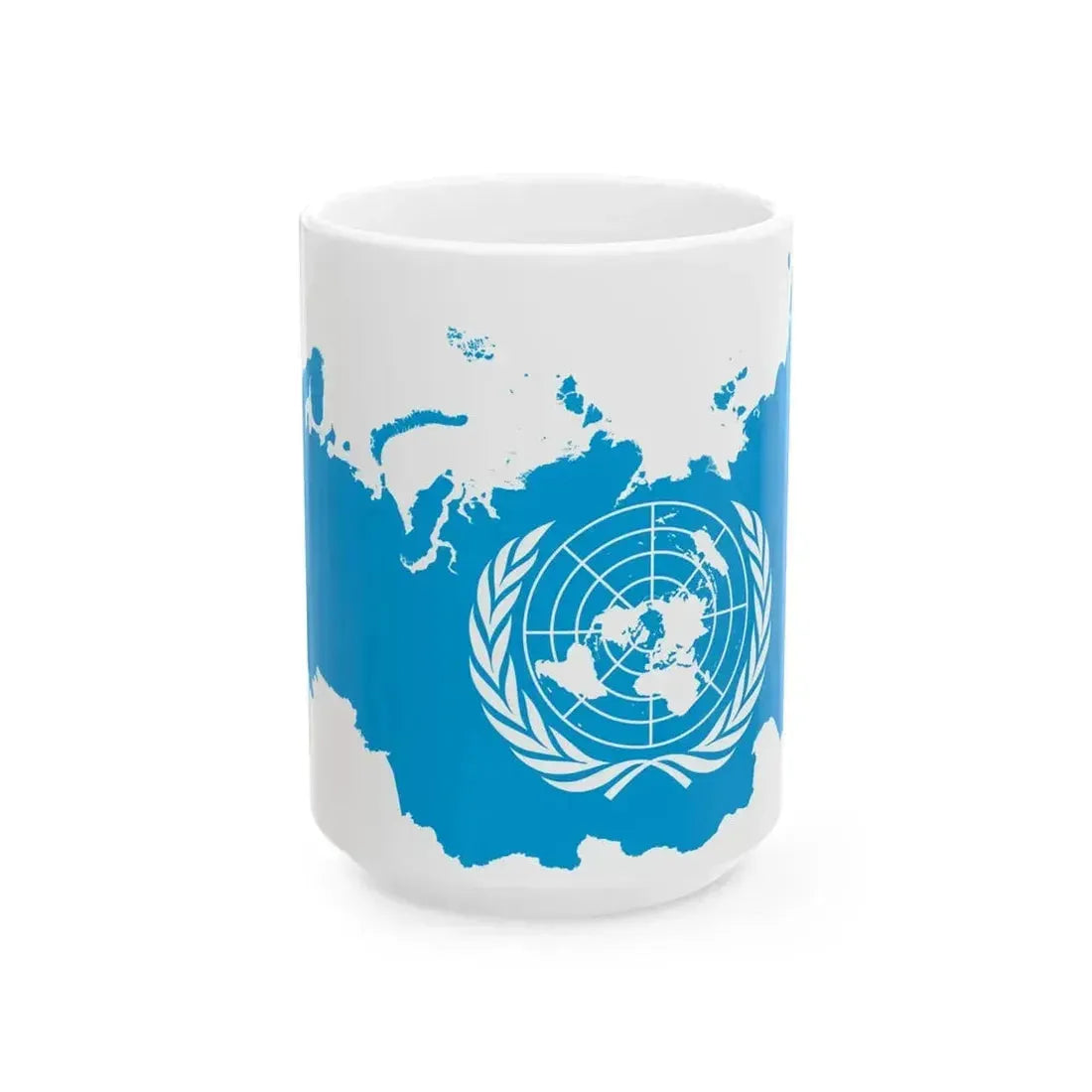 Flag map of Russia United Nations (Russia) White Coffee Mug 15oz - Go Mug Yourself