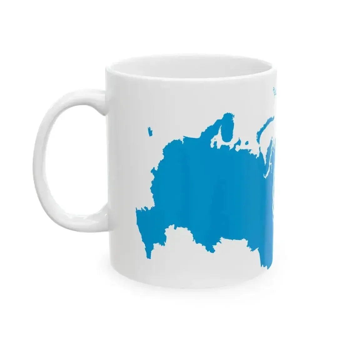 Flag map of Russia United Nations (Russia) White Coffee Mug - Go Mug Yourself