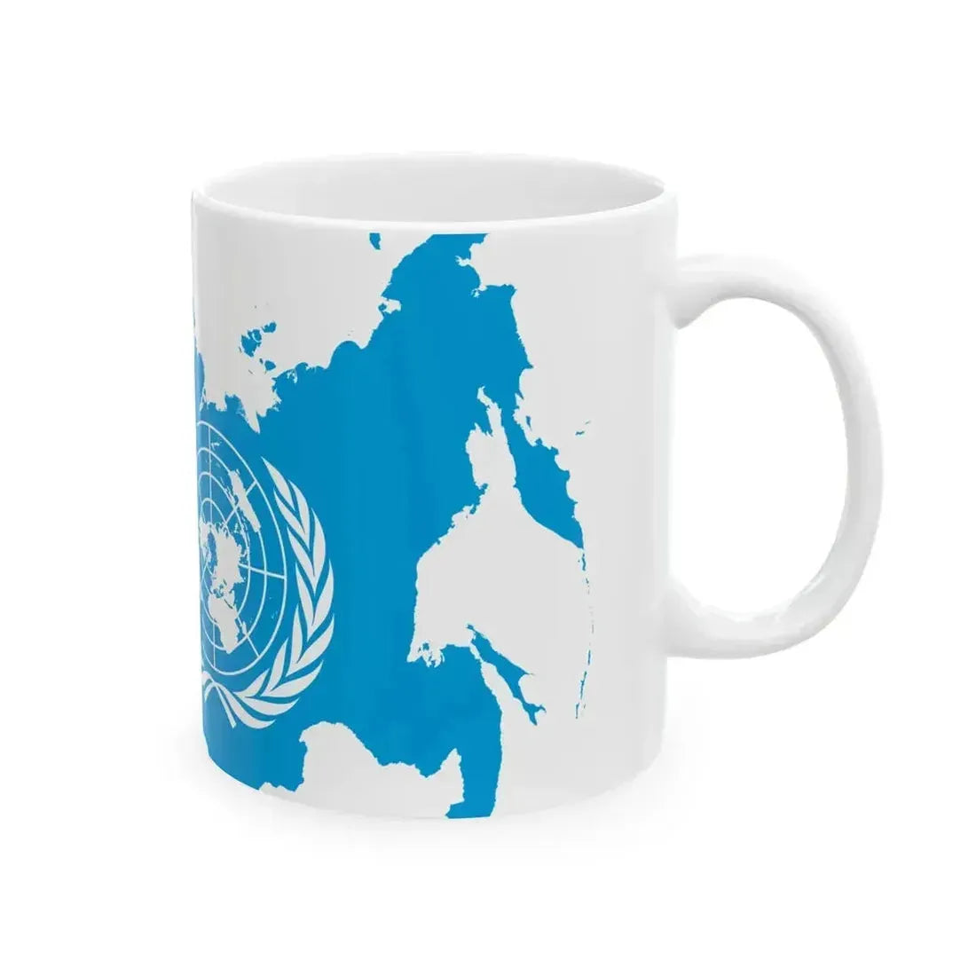 Flag map of Russia United Nations (Russia) White Coffee Mug - Go Mug Yourself