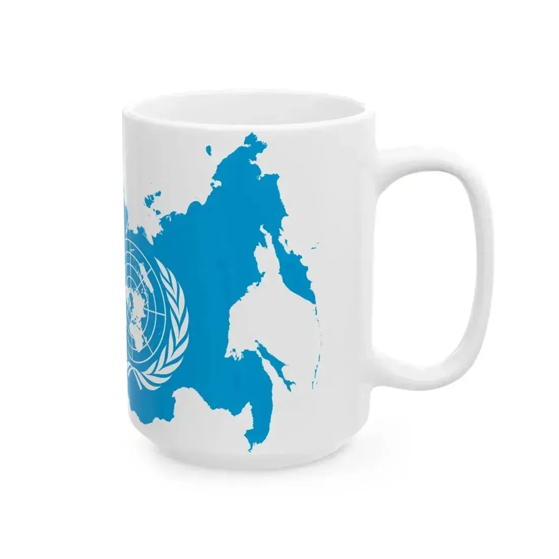 Flag map of Russia United Nations (Russia) White Coffee Mug - Go Mug Yourself