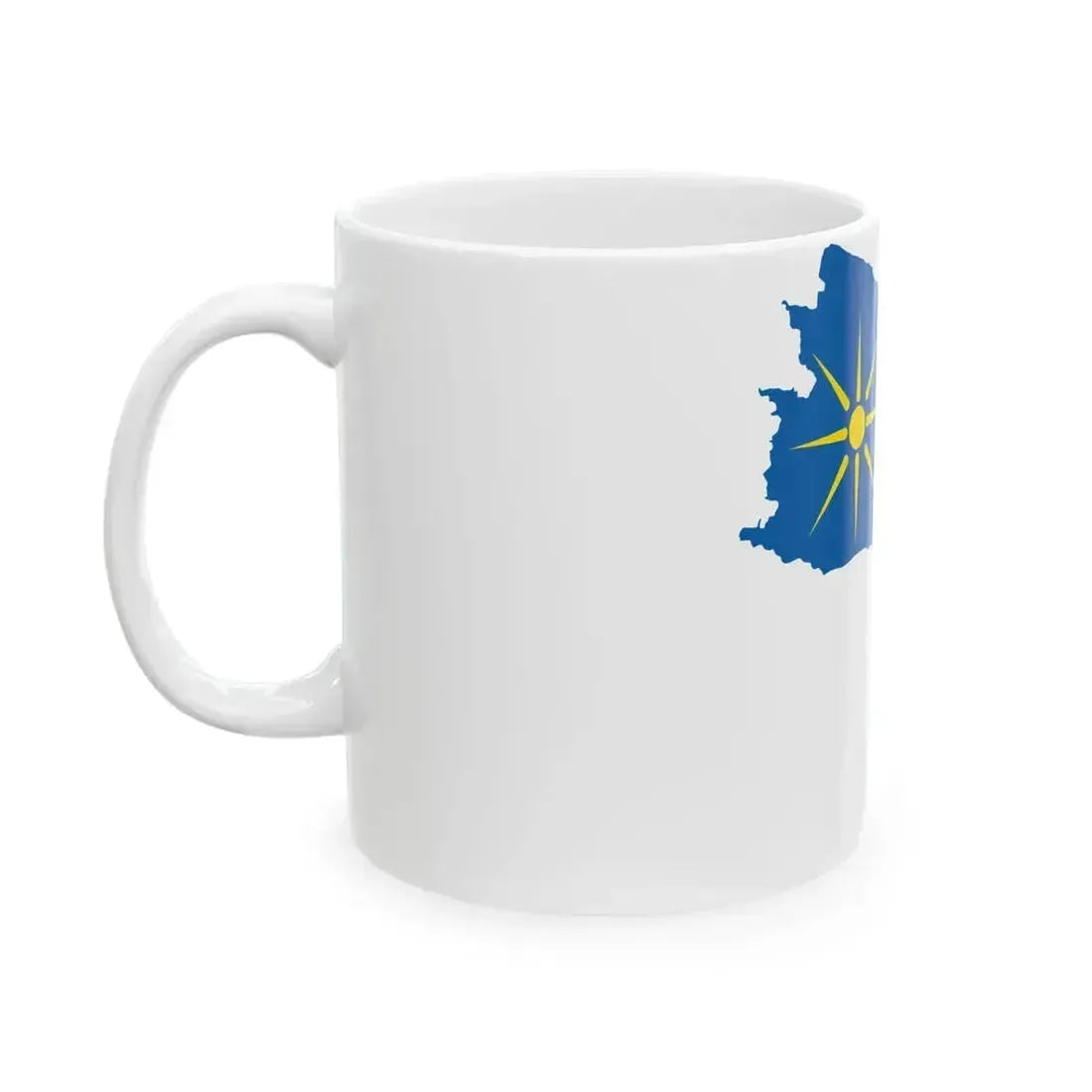 Flag map of Salento (Italy) White Coffee Mug - Go Mug Yourself