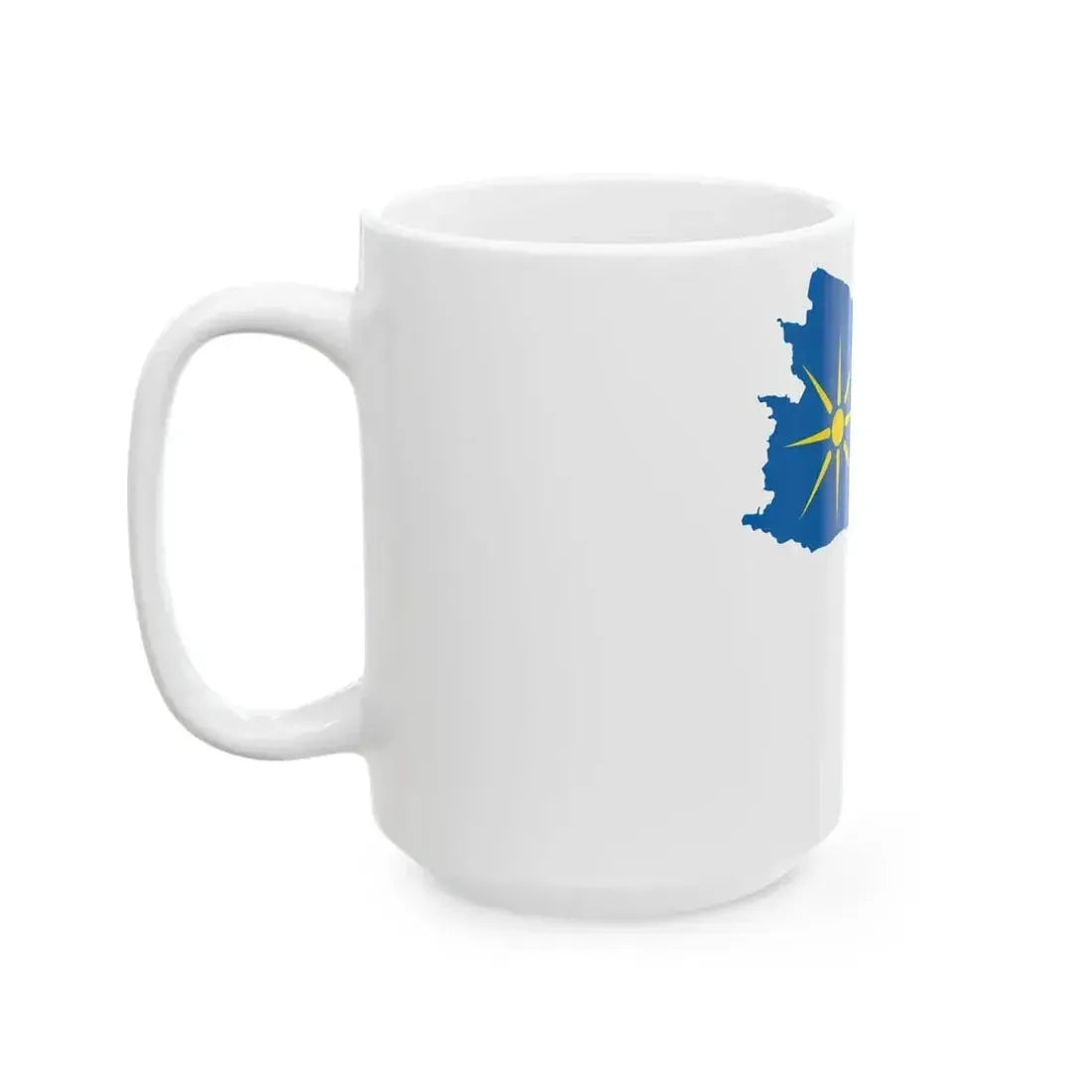 Flag map of Salento (Italy) White Coffee Mug - Go Mug Yourself