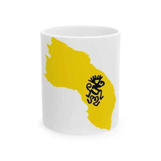 Flag map of Salento Variant (Italy) White Coffee Mug 11oz - Go Mug Yourself